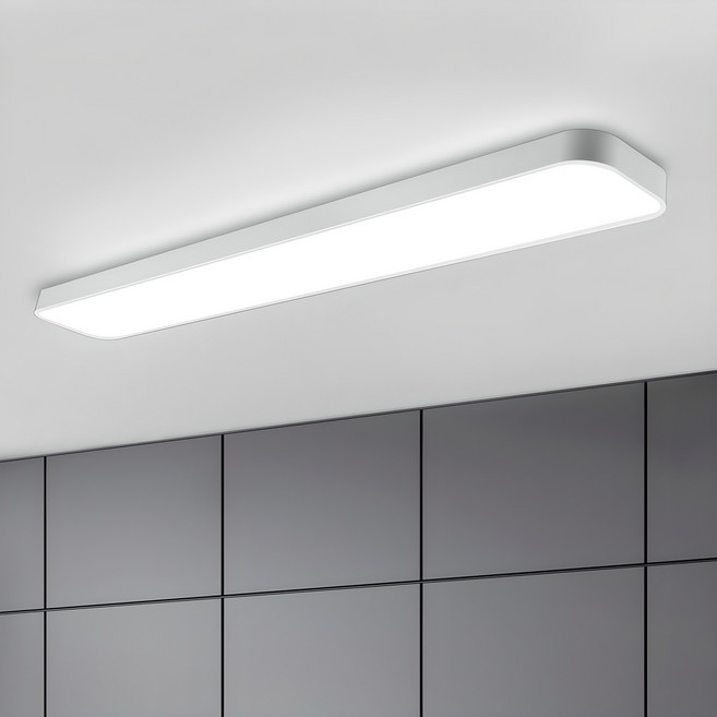 멜리빙 LED 삼성칩 슬림 시스템 주방등 조명 60W, 화이트