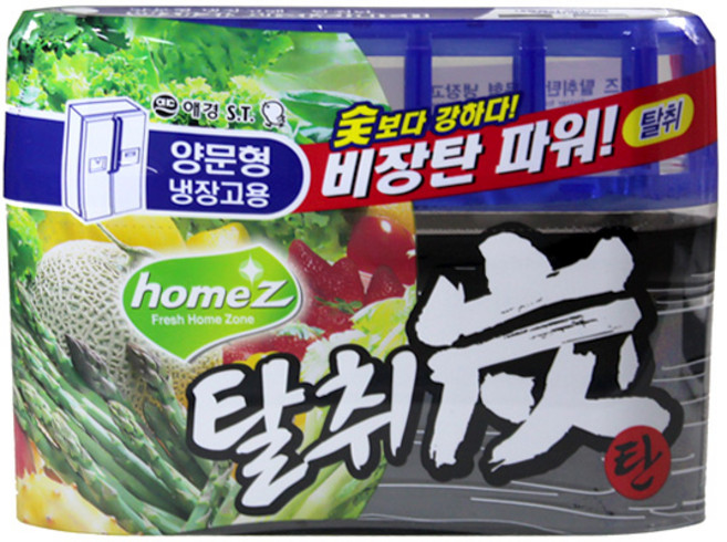 애경 양문형 냉장고용 비장탄 파워 탈취탄 240g 12개입 BOX 생활용품 > 방향/탈취/제습/살충 탈취제 옷장/서랍/신발장탈취제, 1