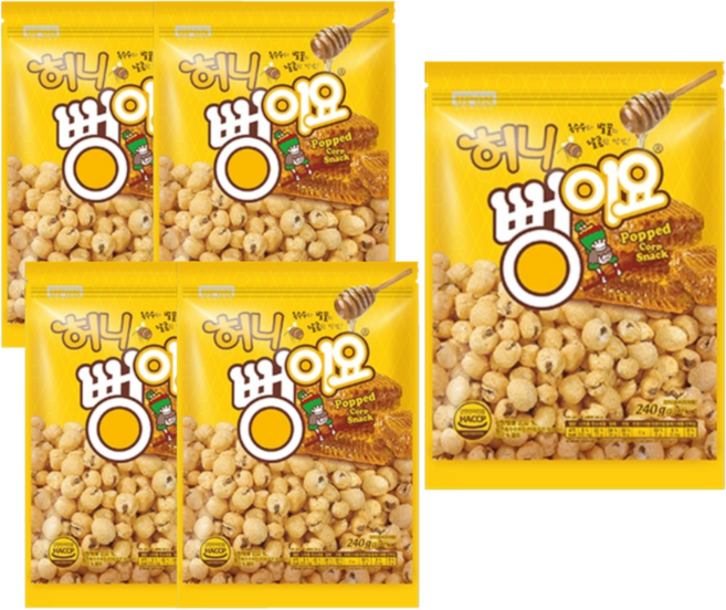 허니 뻥이요, 240g, 5개