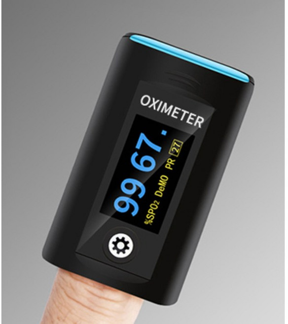 PC-60F 휴대용 산소포화도 옥시미터 산소 맥박측정기 코로나 가정용 의료용, 1개