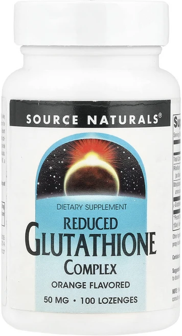 Source Naturals 환원형 글루타치온 복합체 오렌지 맛 50mg 사탕 정제 100정, SourceNaturals환원형글루타치온복합체오, 1개 - 쿠팡