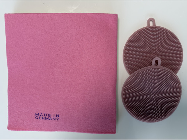 (온이키) 실리콘 수세미 행주 세트 5종 / 코팅팬 OK 열탕소독 가능 주방 설거지용, 1개, 5개