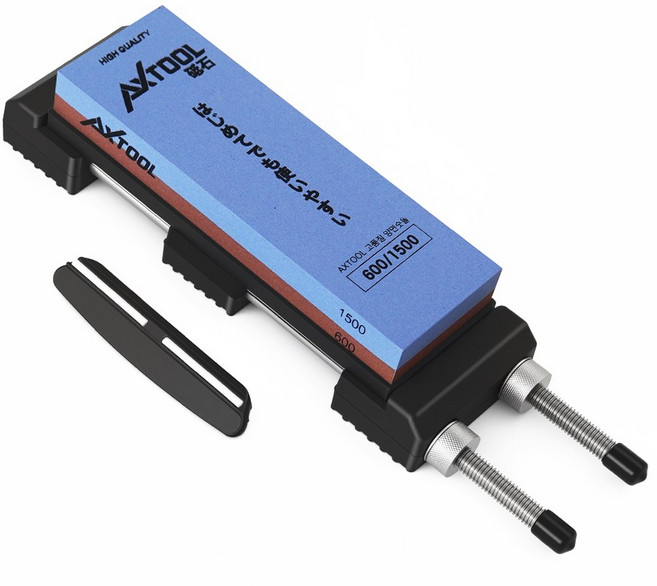 AXTOOL 600/1500방 양면숫돌+받침대+칼날가이드 세트, 1개
