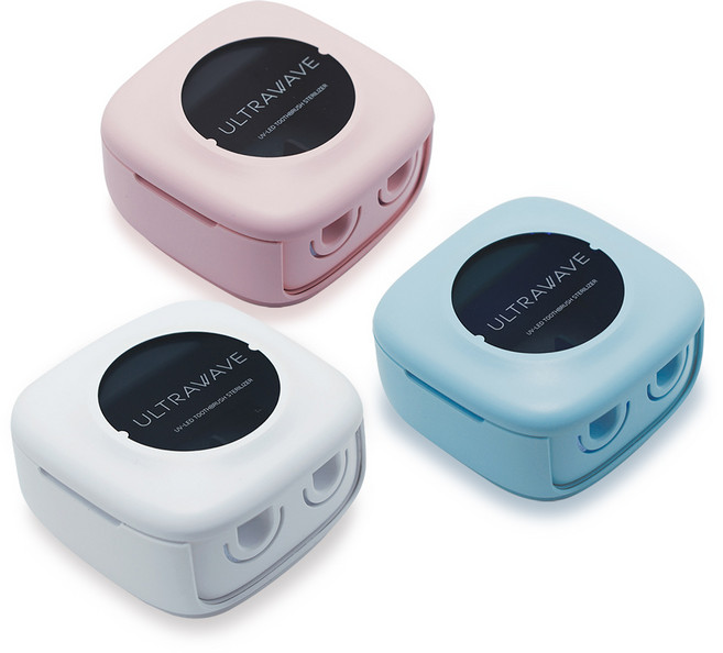 울트라웨이브 UVC LED 무선 칫솔살균기 2인용, TS22, 화이트