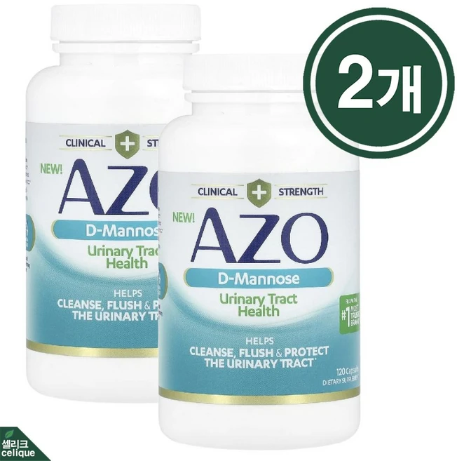 에이조 디 매노스 유리너리 트랙트 1000mg 디만노오스 크랜베리 추출물 120캡슐X2개, 120정 - 쿠팡