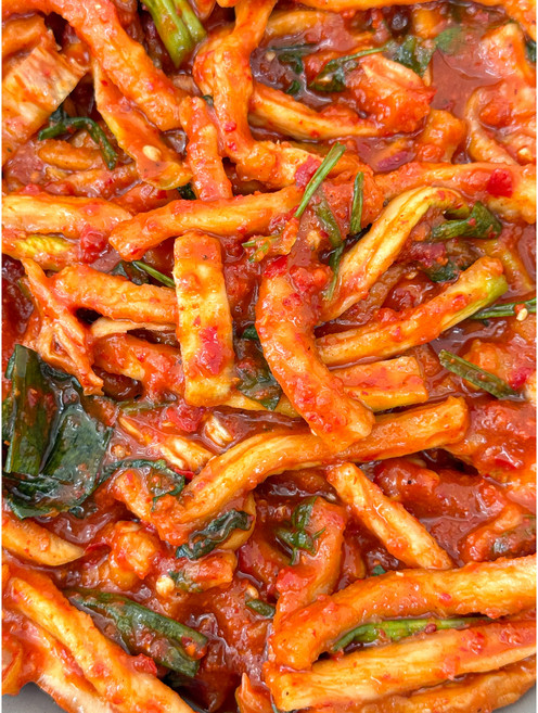 한백김치 무말랭이김치 500g 1kg 제주무로 만든 오독오독 무말랭이 [100%국내산], 1개