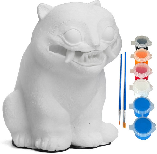 케데헌호랑이 피규어 케데헌 굿즈 프라모델 케데몬호랑이 캐릭터피규어, 화이트