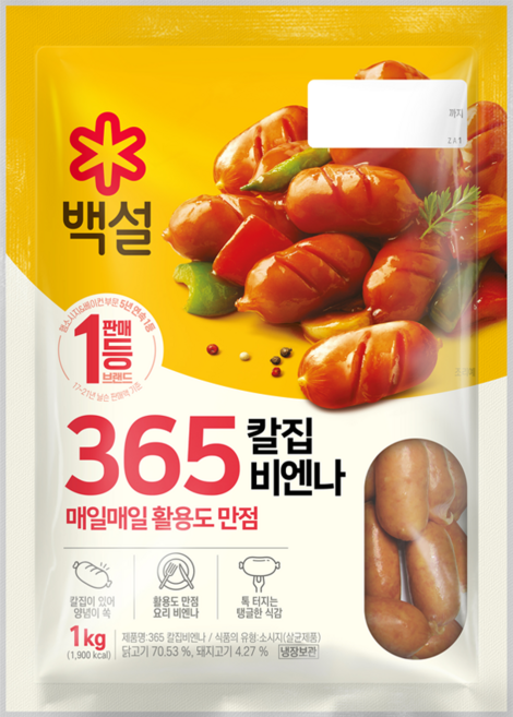 백설 365 칼집비엔나, 1개, 1kg