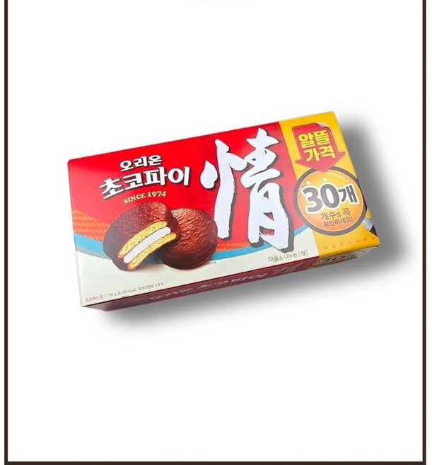 오리온 초코파이 30개입 1개, 1.17kg, 단품