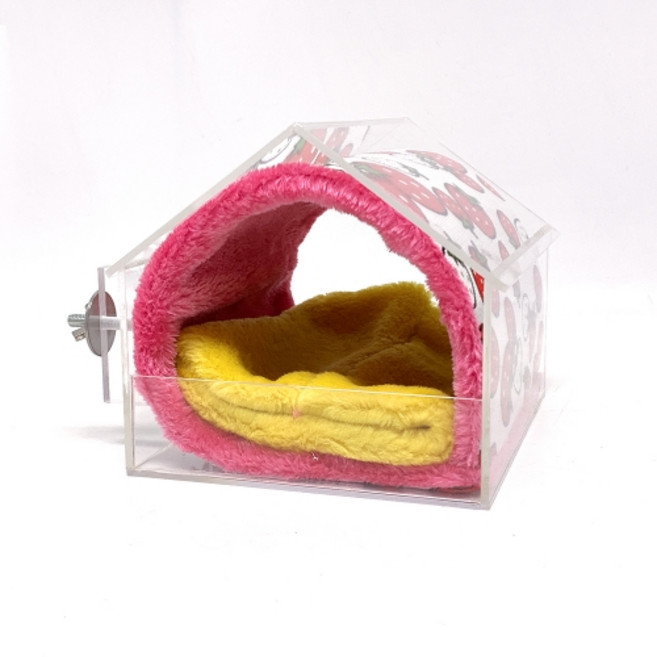 앵무새 렉산침대 피그미다람쥐 렉산하우스 극세사담요 포함 앵무포치