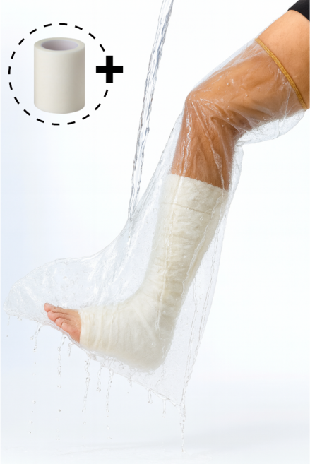 쏠앤쏠 깁스방수커버 성인 다리 일회용, 10개, 단일