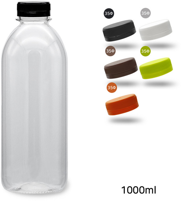 헤이가 PET 우유1000ml 브릿지캡-2개입 음료 페트병