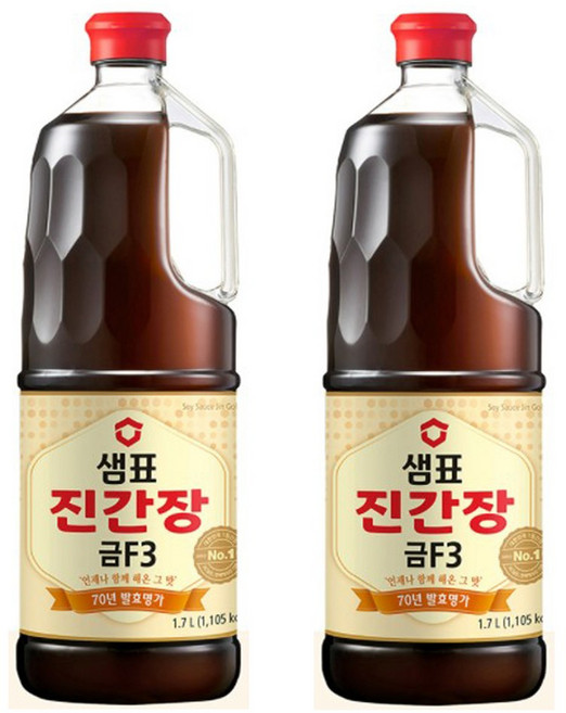 진간장 금f3 1.7L, 2개