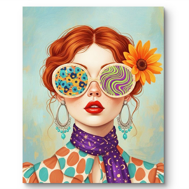 서은이네 캔버스형 보석십자수 DIY 구슬 비즈 십자수, 1세트, KSB-06 40*50