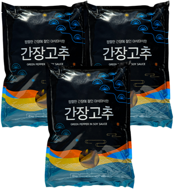 착한식품 간장고추지 12kg 업소용 고추지 고추절임, 1개