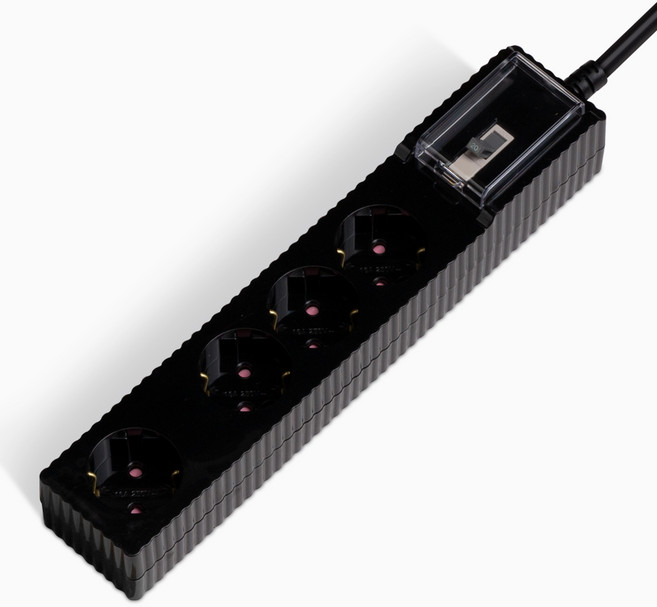 파워존 4000W 국산 고용량 웨이브 멀티탭 과부하차단 4구 50cm 1.5m 3m 5m 7m, 과부하차단 4구 50cm블랙,, 1개