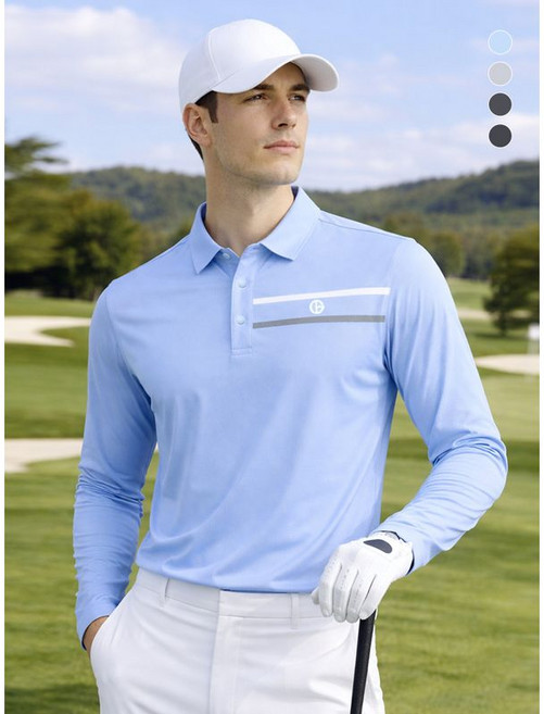 데니스골프 26SS 남성 냉감 쿨에어 시그니처 긴팔카라티 NARMMTS021