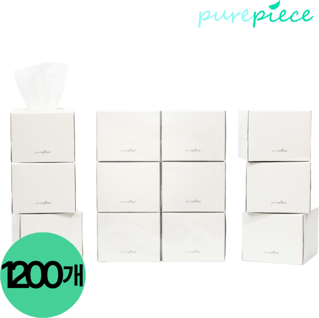 퓨어피스 먼지없는 미니각티슈, 230매, 1200개, 230개입