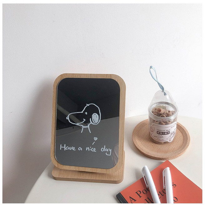 원목 프레임 화장대 데스크 거울 211002336, 1개