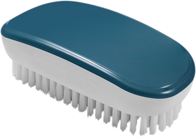 【曼徳旺】洗衣刷 多功能 洗鞋刷 浴室衛生間地板清潔刷 柔軟刷毛刷具刷子, 1個, 衣物清潔刷-藍色