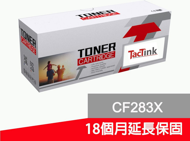 TacTink HP CF283X 83X 黑色碳粉匣, 1個
