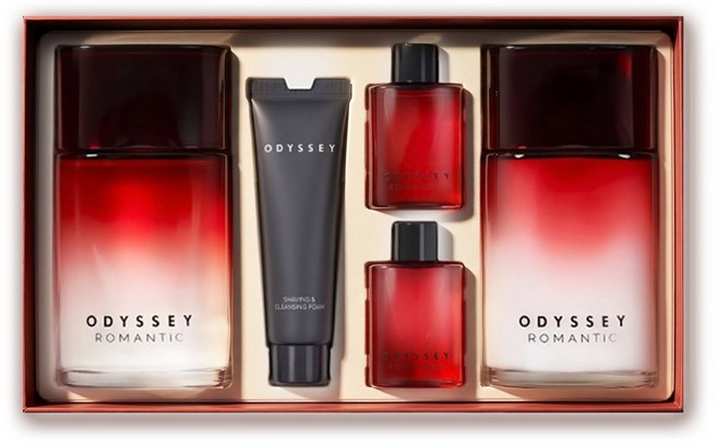 오딧세이 로맨틱 더 클래식 세트 2종 스킨 로션 130ml+30ml +폼클렌징, 1세트