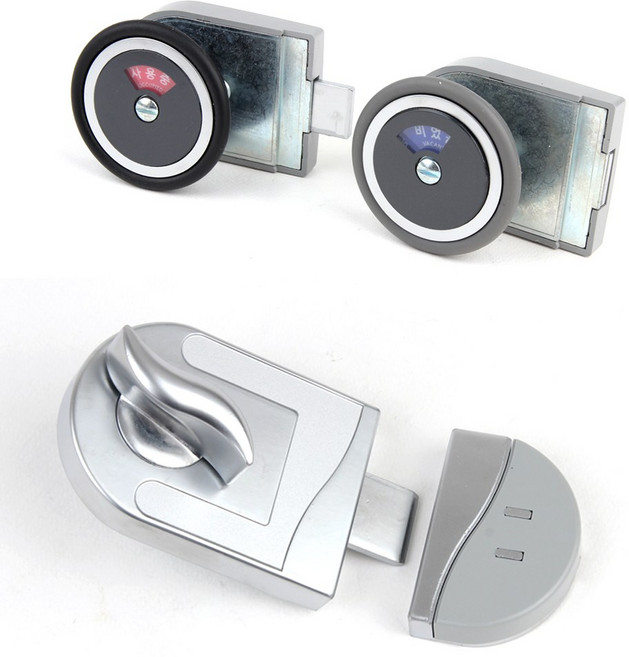 OS-200 큐비클 화장실 잠금쇠 잠금장치, OS200(블랙)