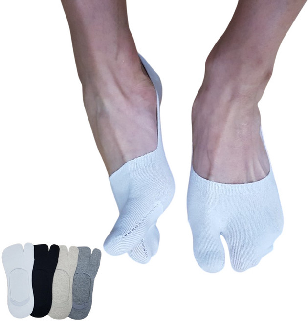 타비양말 남성 여성 일본 엄지발가락 페이크삭스 숏페이크 타비덧신 5켤레세트