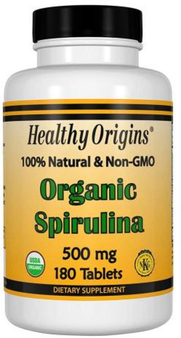 헬시오리진스 스피루리나 500mg 타블렛, 180정, 1개