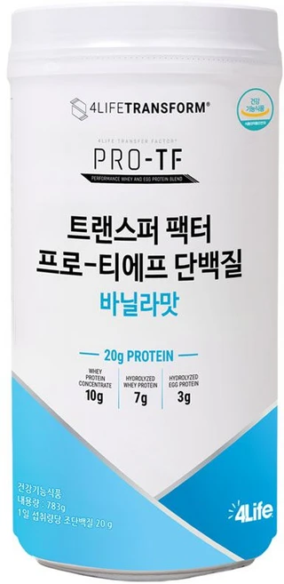 포라이프 트랜스퍼 팩터 프로티에프 단백질 바닐라맛 PRO TF Protein Vanilla, 1개, 897g - 쿠팡