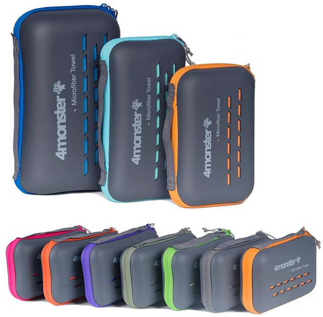 4Monster 캠핑 타월 흡수력이 뛰어나고 빠르게 건조되는 극세사 여행 타월 수영 해변 하이킹 요가 여행 스포츠 백팩용 퀵 드라이 울트라 소프트 컴팩트 짐 타월 71 00"