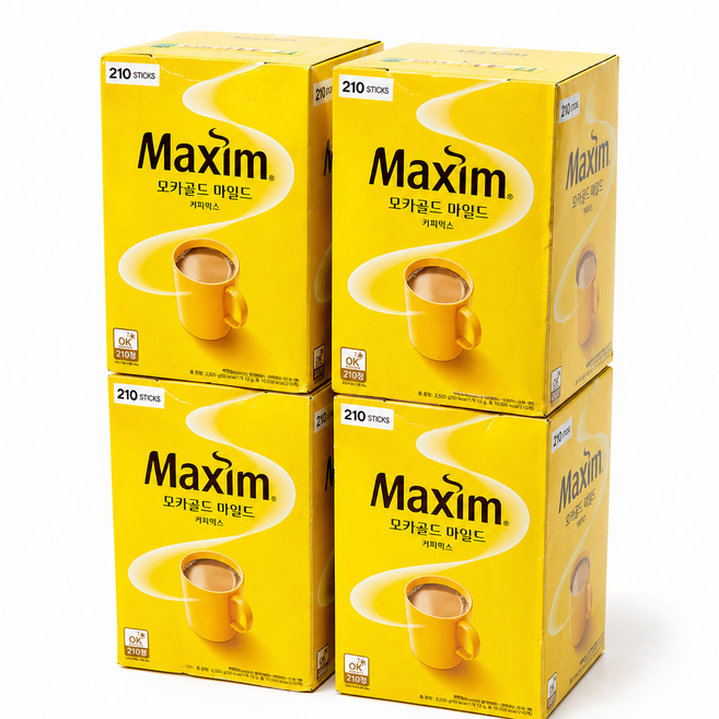 맥심 모카골드 마일드 커피 믹스, 12g, 210개입, 4개