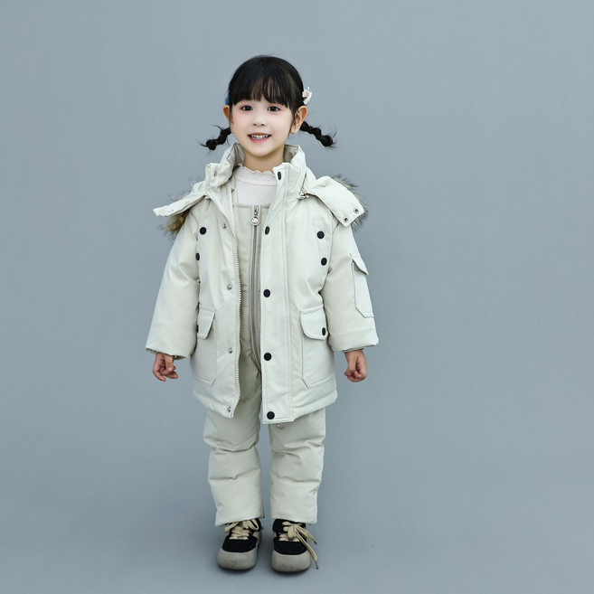 모아나리 최신상 키즈 공용 썰매 스키복 올인원세트 상하복 멜빵 스키바지 방한복 눈썰매