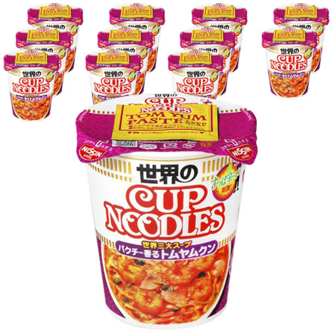 NISSIN 日清 泰式香菜冬蔭功風味杯麵, 12入