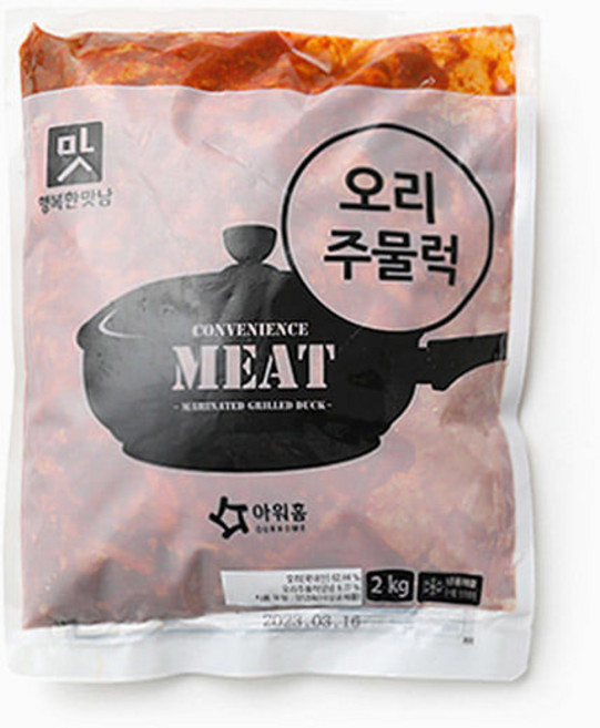 아워홈 행복한맛남 오리주물럭, 1개, 단품