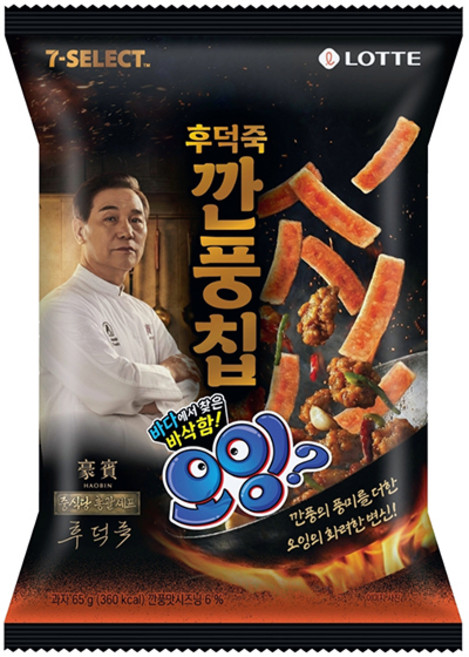 롯데 후덕죽 깐풍칩 오잉, 65g, 4개 대표 이미지 - 후덕죽 추천
