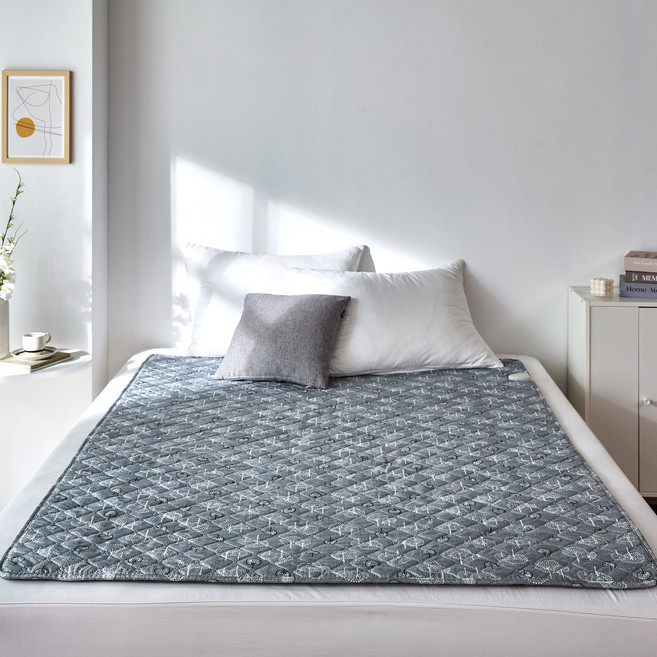 [2026년형] 한일의료기 원적외선 프리미엄 탄소열선 전기요 그레이트리 (중형 1~2인용 100*180 CM), 그레이, 100 x180cm