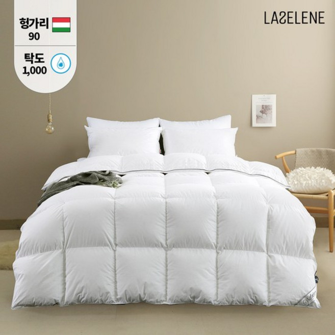 라셀렌 헝가리 다운90% 순면 구스이불 S/SS 700g 겨울용, 상세설명 참조