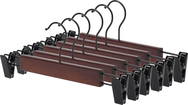 영스타 원목 바지걸이, 빈티지다크, 40개