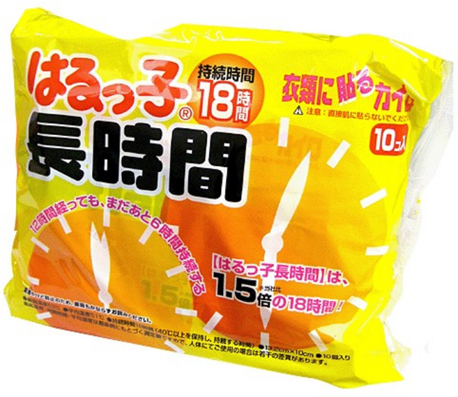 핫팩 손난로 하루꼬 속옷에 붙이는 장시간핫팩(18시간 지속) 10매입, 1개