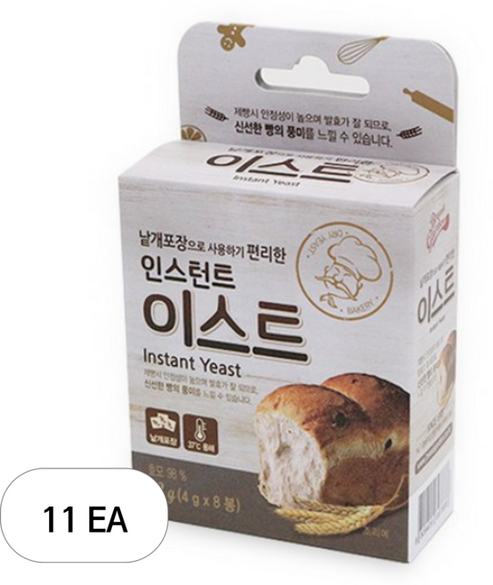 브레드가든 인스턴트 이스트, 32g, 11개