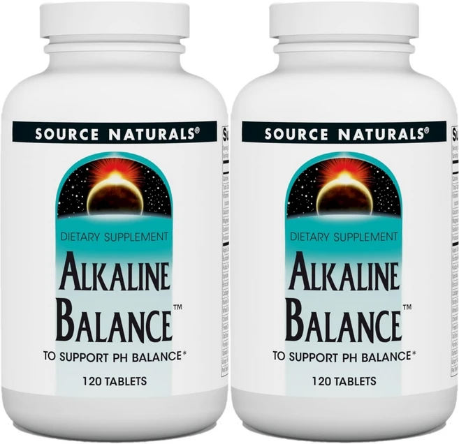 Source Naturals 소스내추럴스 알칼리성 밸런스 테블릿, 120정, 2개, 120정 - 쿠팡