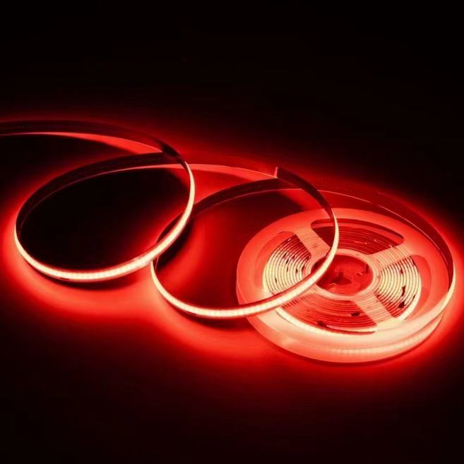 원그리드 USB COB LED 스트립 5m 잘라쓰는 줄조명 밝기조절, 1개, 레드