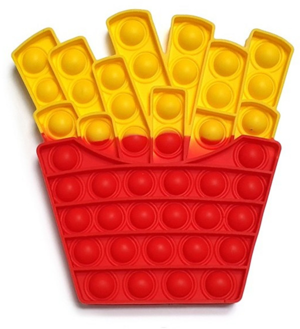 촉감 청각 만족 피젯 푸쉬팝 팝잇 종합 선물, A감자튀김II, 1개