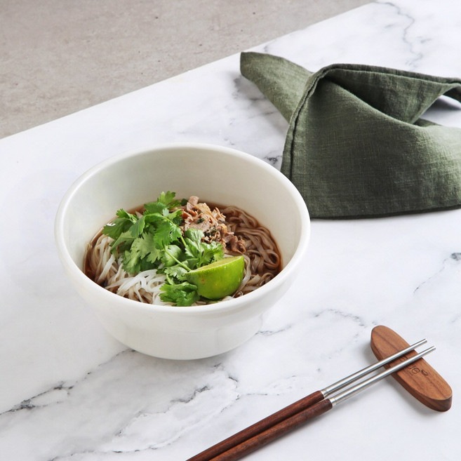 시라쿠스 뉴욕 빈티지 레트로 면기 18cm, 화이트, 1개