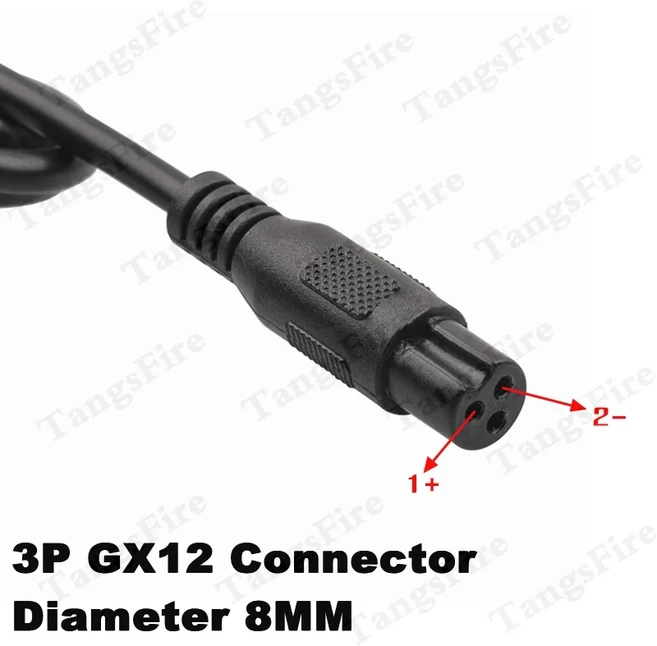 출력 63V 1.5A 18650 리튬 이온 배터리 충전기 팩 Xiaomi 호환 Ninebot/DC/GX12 고 커넥터, 02 UK, 02 3-Pin GX12