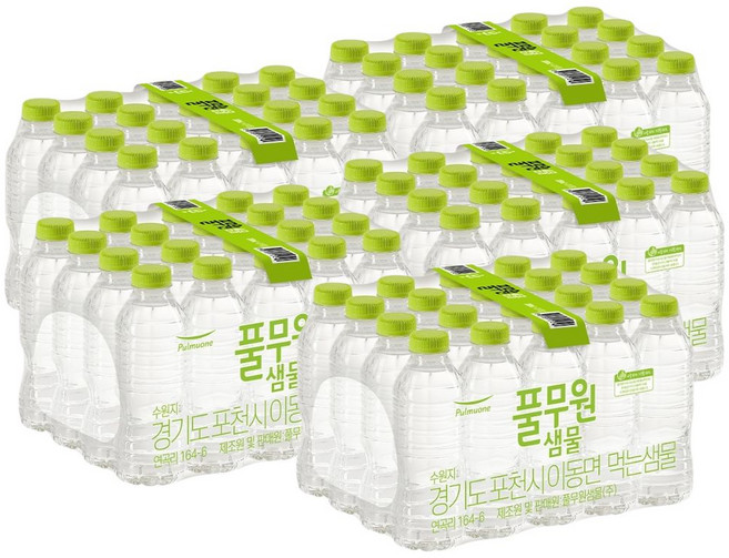풀무원샘물 에코 330ml x 100병 (무라벨) /생수전문배송, 100개