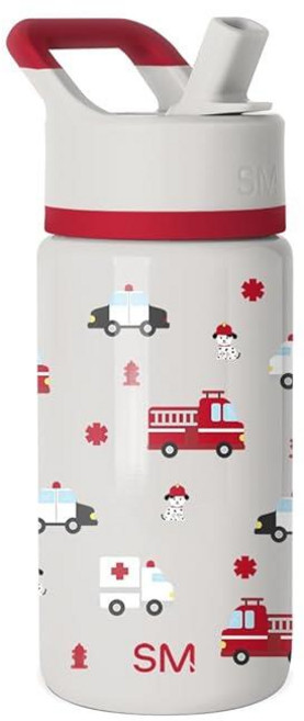 Simple Modern 빨대 뚜껑이 있는 아동용 물병 | 414ml(14온스) 단열 스테인리스 스틸 아동용 텀블러 및 흘림 방지 유아 컵 학교 여아 남아용 | 서밋 |, -첫 번째 응답자