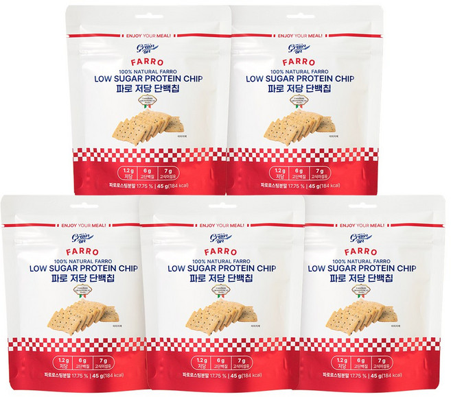 그레인온 파로 저당 단백칩, 5개, 45g
