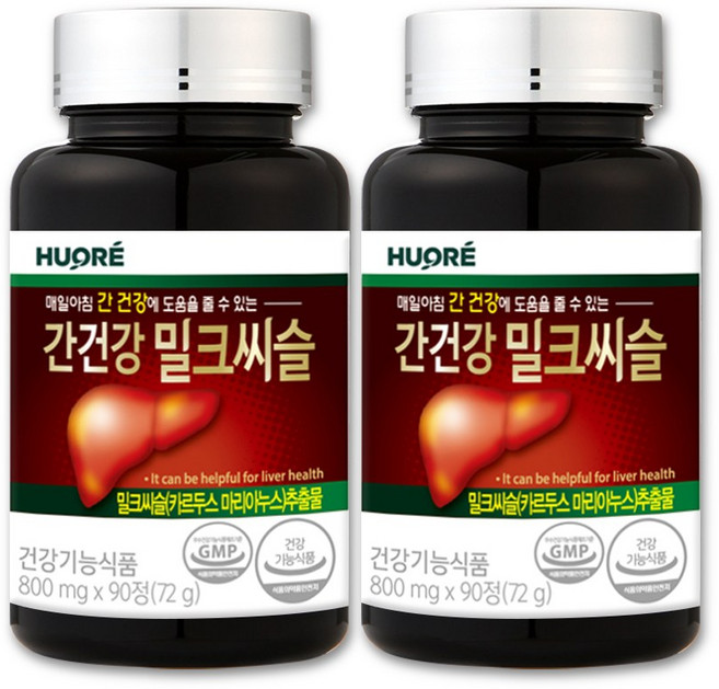 밀크씨슬 밀크시슬 실리마린 실리마린밀크씨슬 간건강 밀크씨슬, 90정, 2개